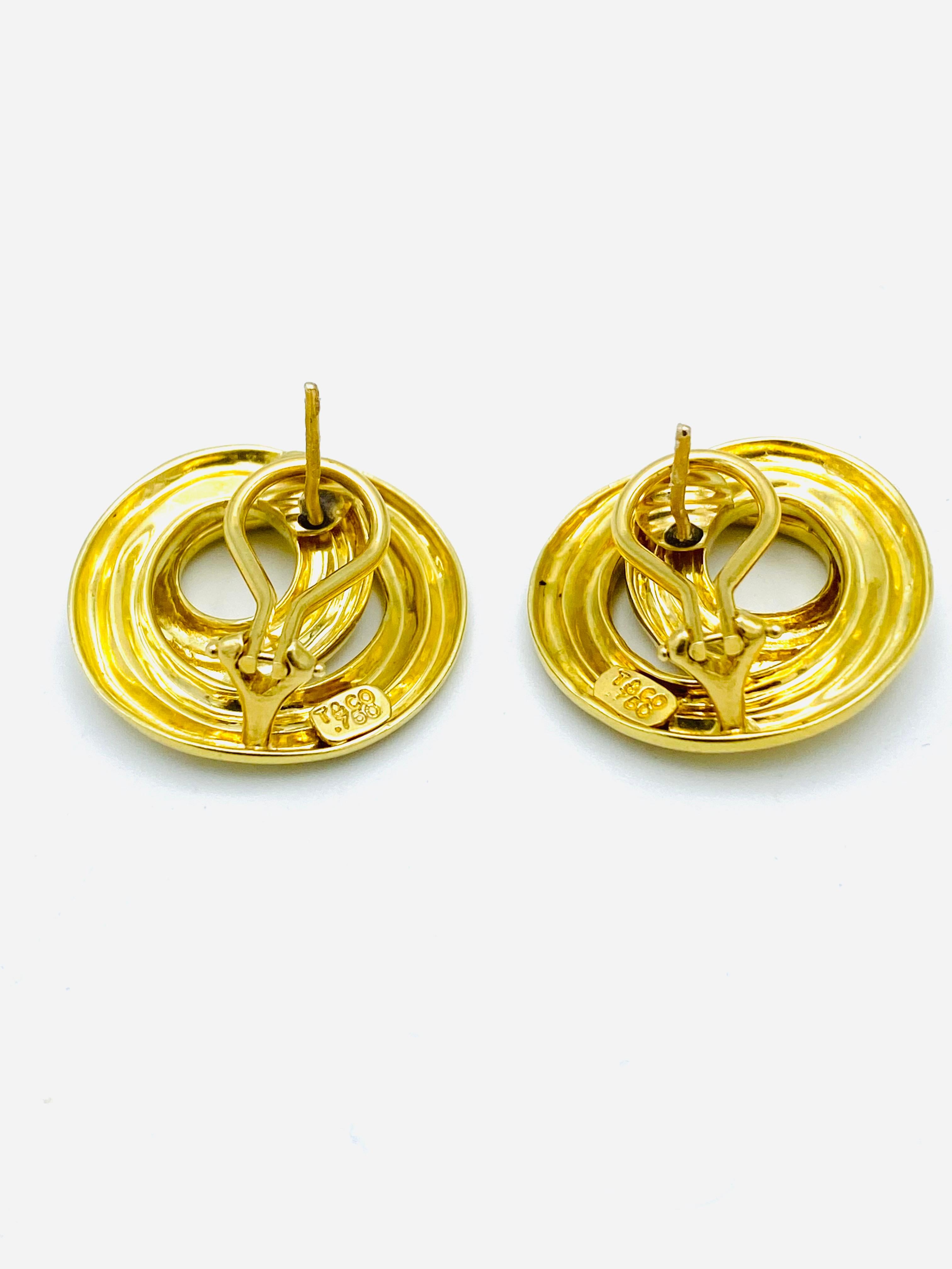 Women's Vintage Tiffany & Co. 18K Yellow Gold Earrings