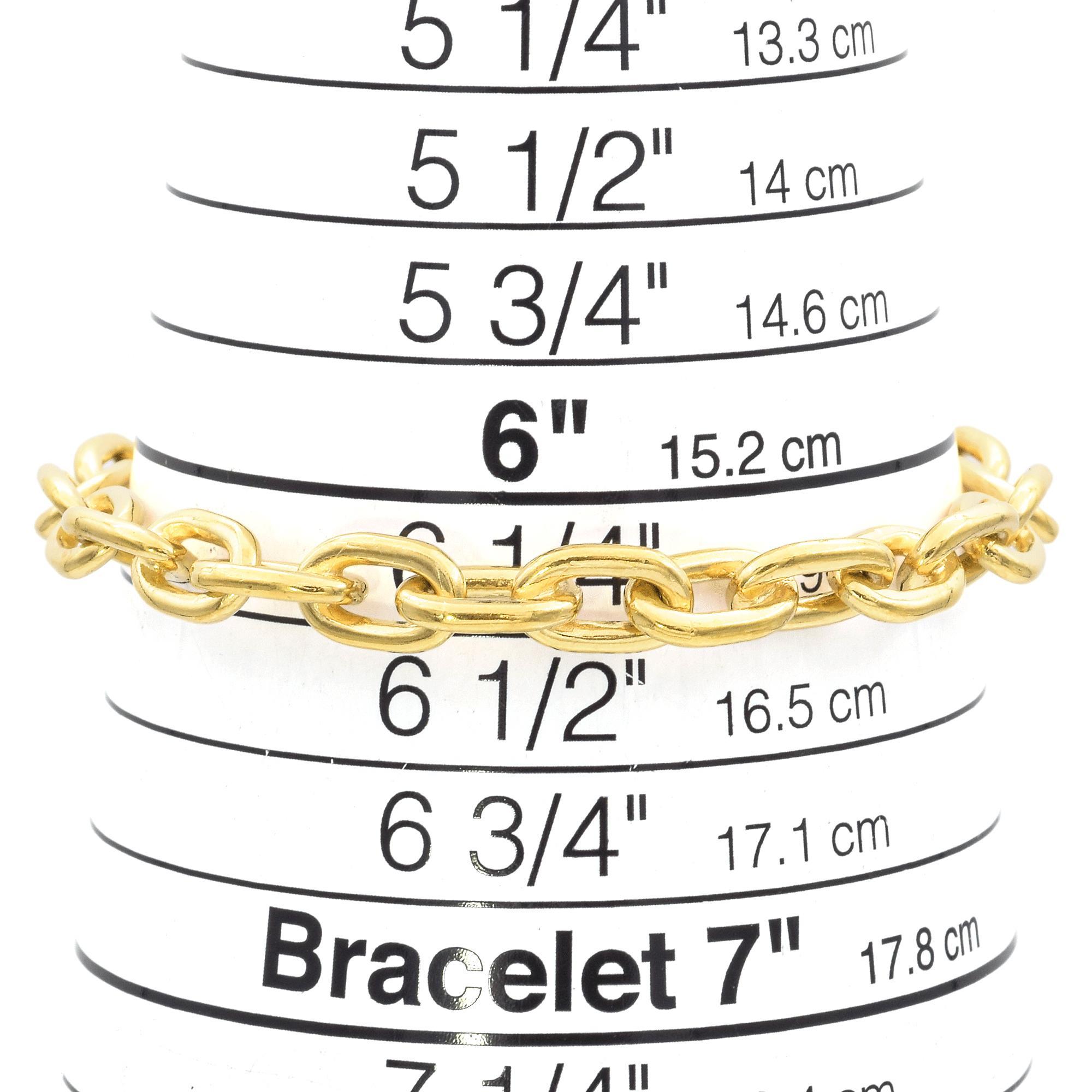 Vintage Tiffany & Co. 18K Yellow Gold Heavy Oval Link Chain Bracelet 4