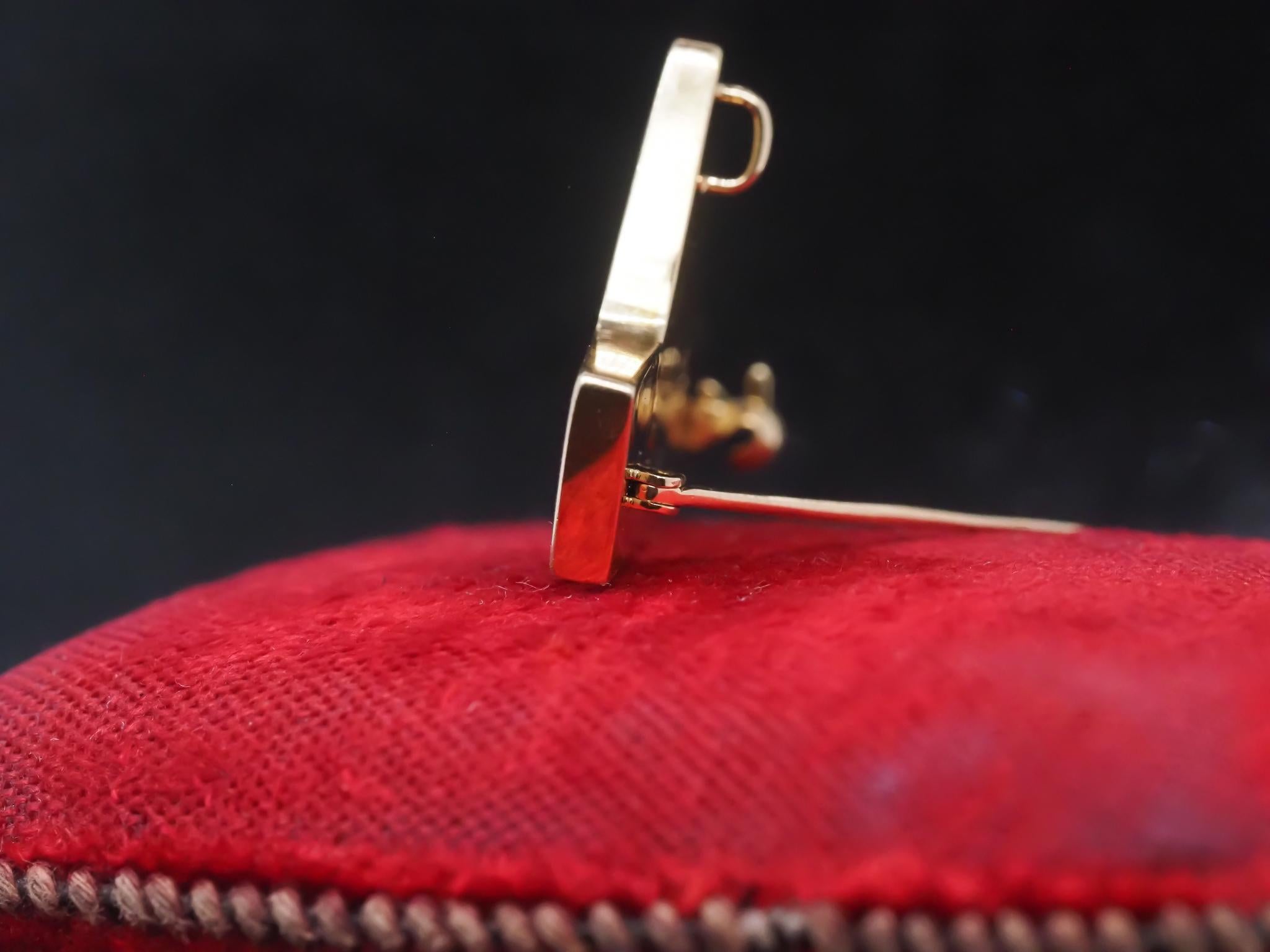 Vintage Tiffany & Co. 18K Yellow Gold Lapis, and Pearl Sail Boat Brooch Pin For Sale 5