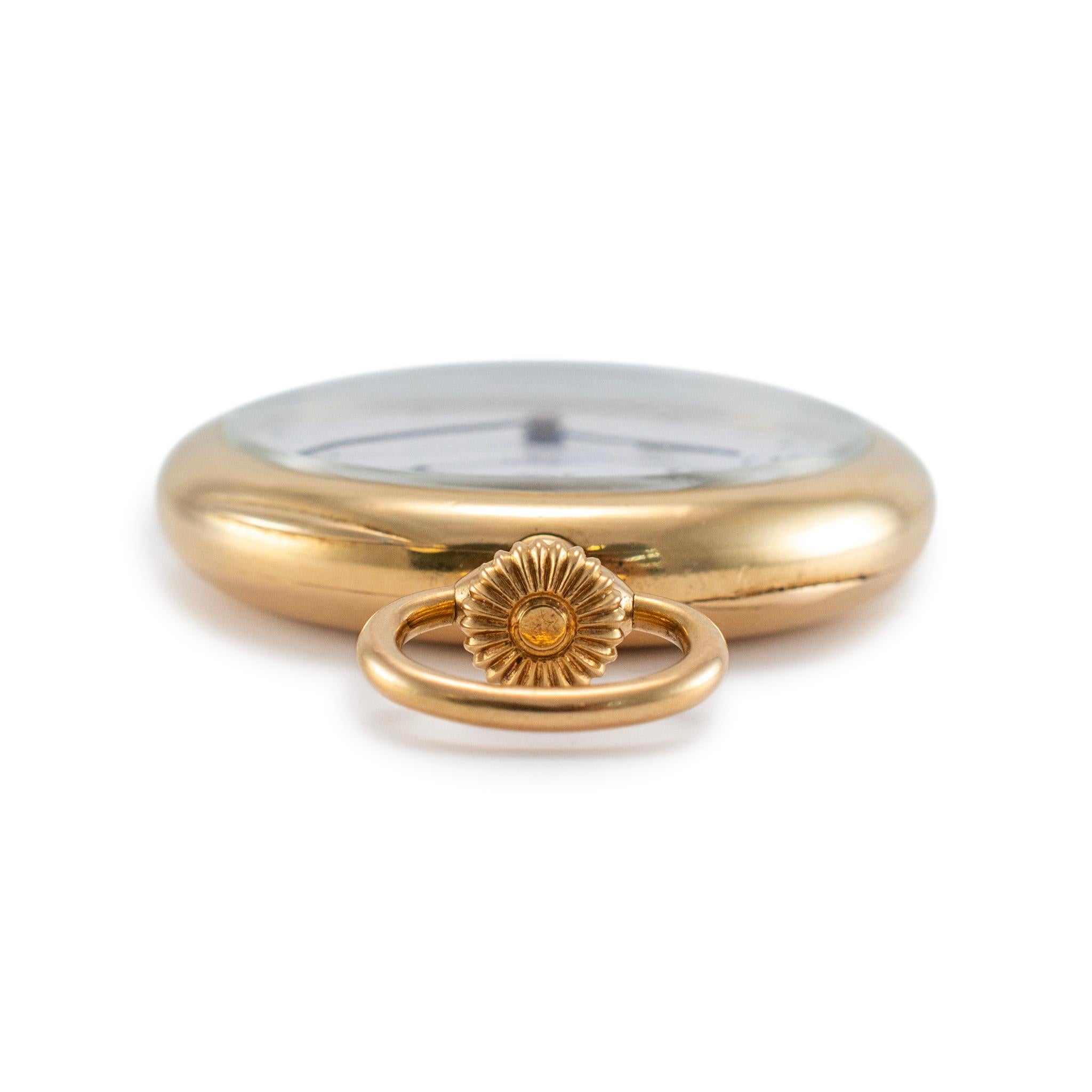 Vintage Tiffany & Co. 18 Karat Gelbgold-Taschenuhr, Vintage im Zustand „Hervorragend“ in Houston, TX