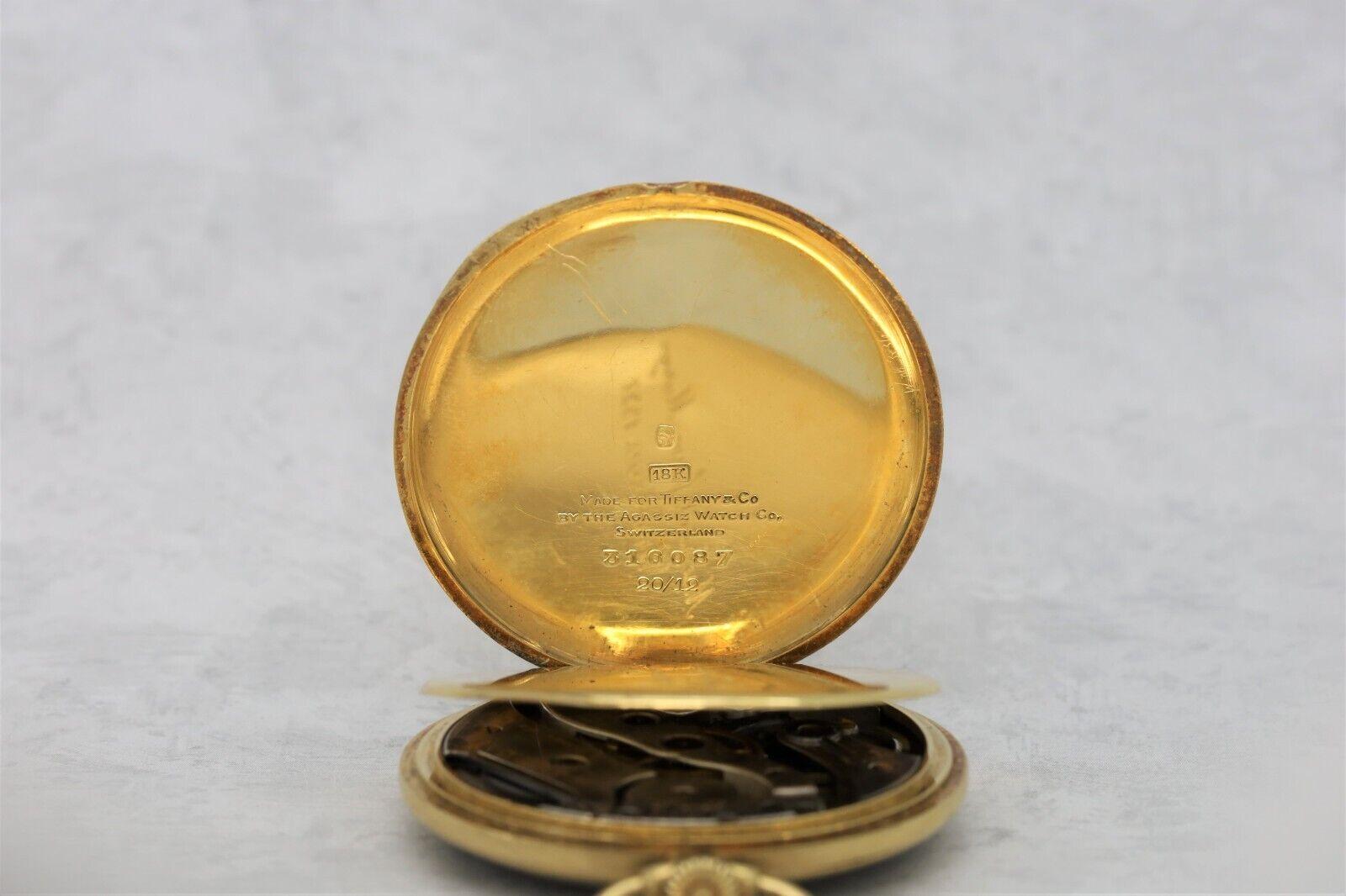 Tiffany & Co. Montre de poche vintage en or jaune 18 carats État moyen - En vente à Providence, RI