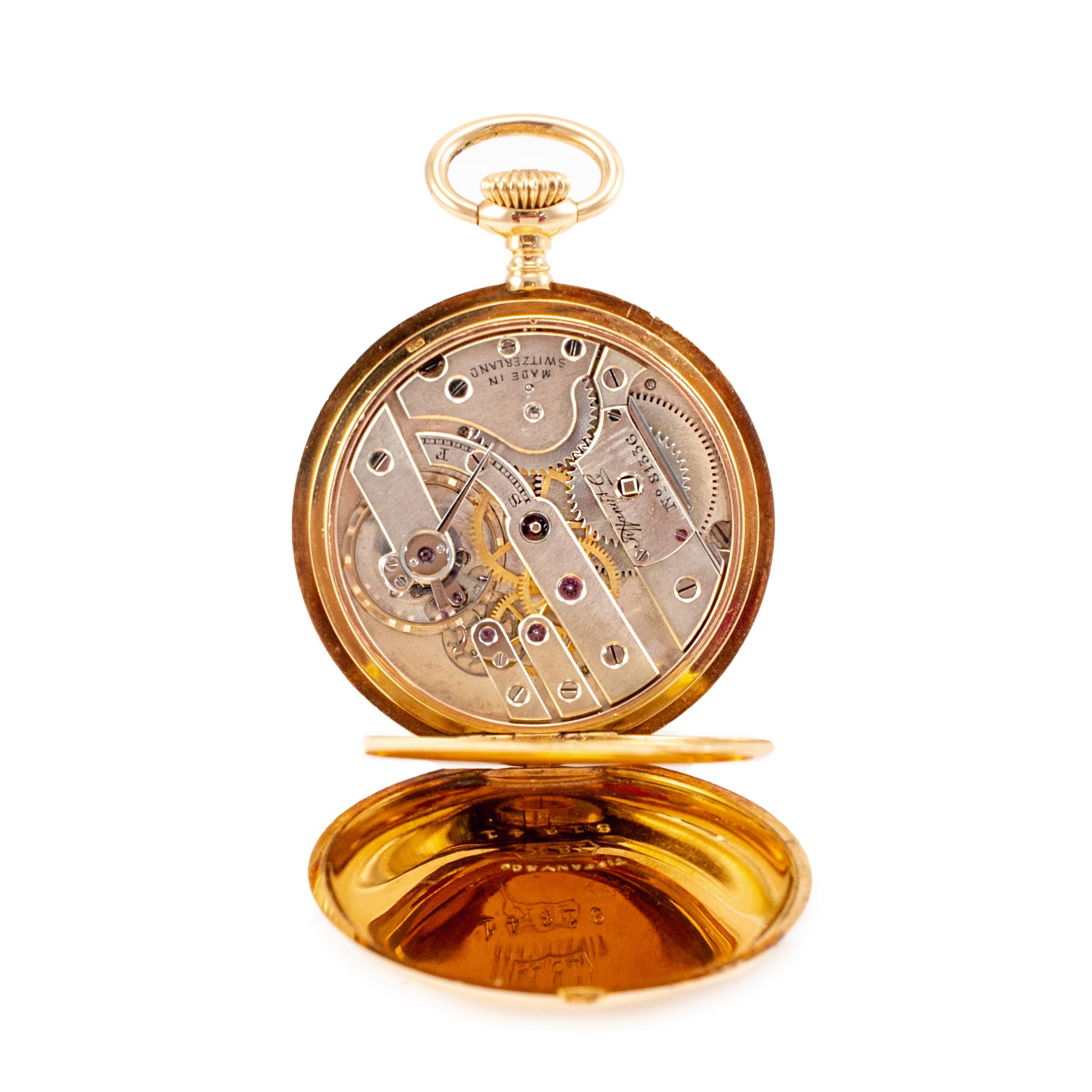 Vintage Tiffany & Co. 18 Karat Gelbgold-Taschenuhr, Vintage 1