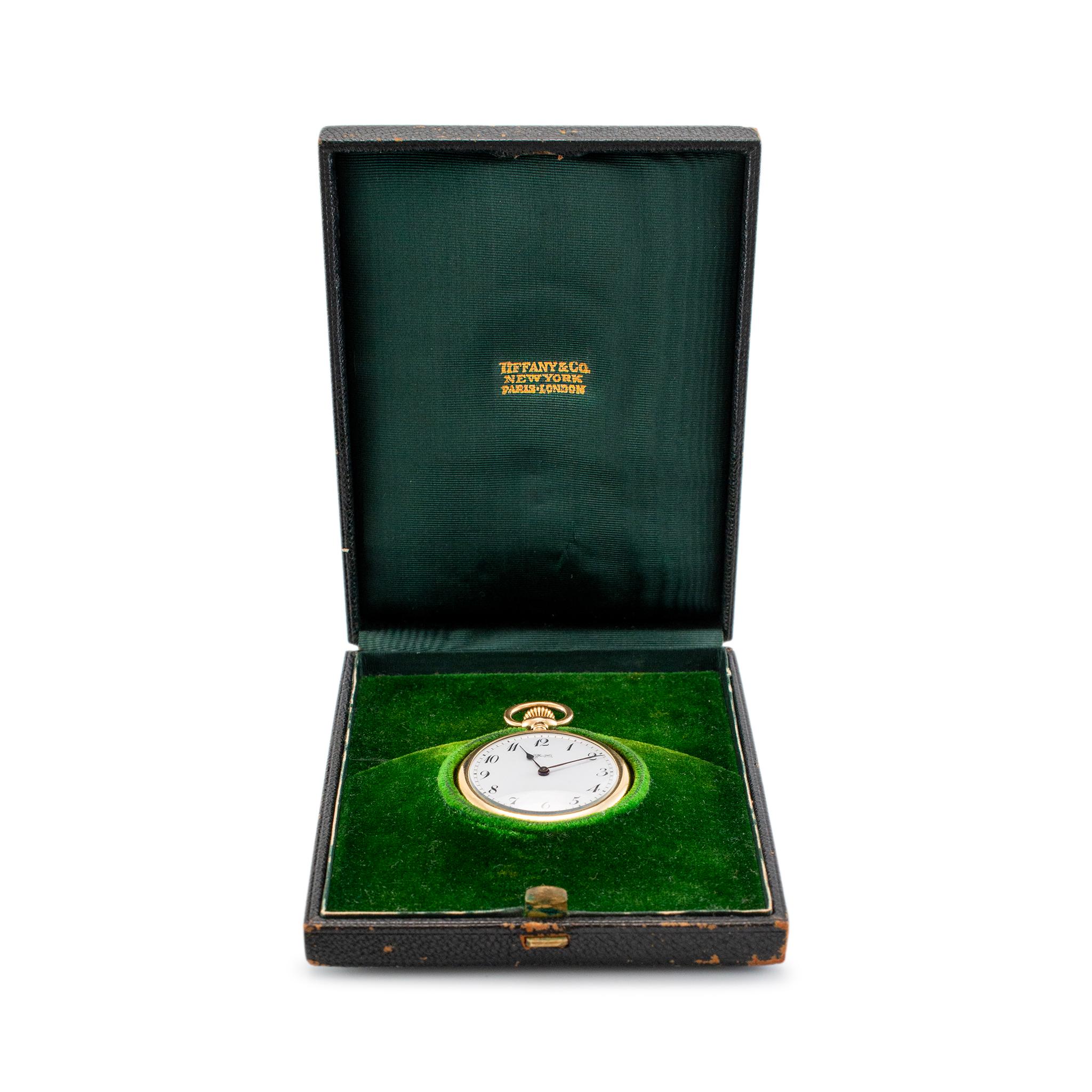 Vintage Tiffany & Co. 18 Karat Gelbgold-Taschenuhr, Vintage 2