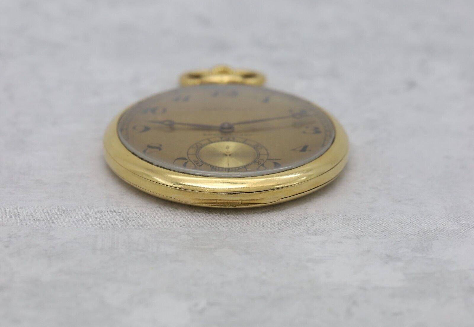 Tiffany & Co. Montre de poche vintage en or jaune 18 carats en vente 2