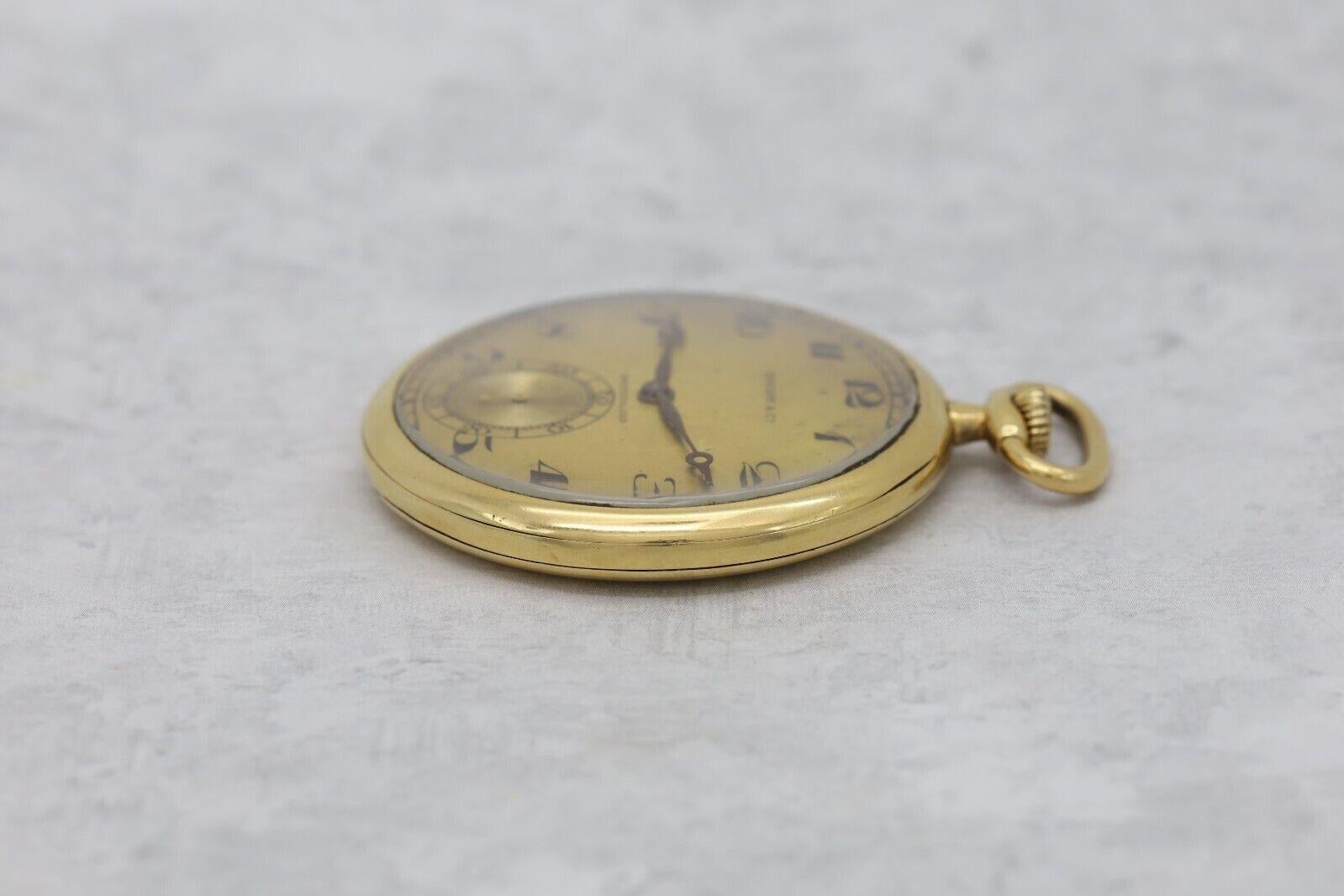 Tiffany & Co. Montre de poche vintage en or jaune 18 carats en vente 4