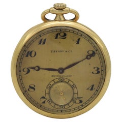 Vintage Tiffany & Co. 18k Yellow Gold Pocket Watch