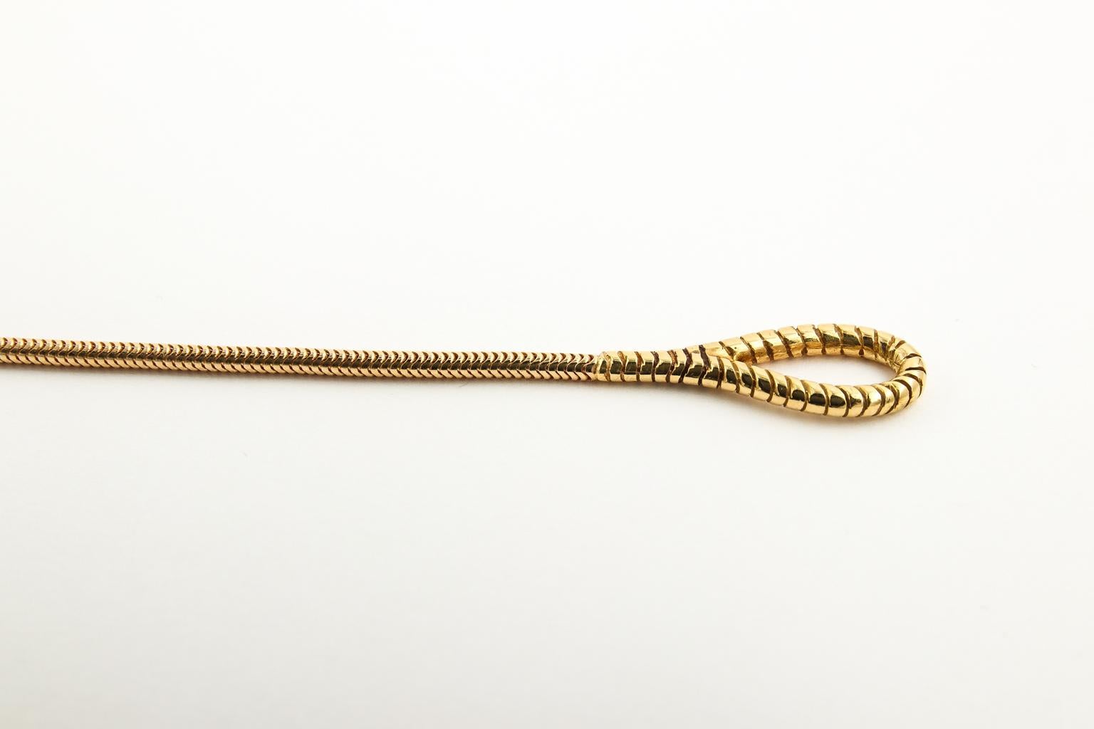 18 karat gold snake chain