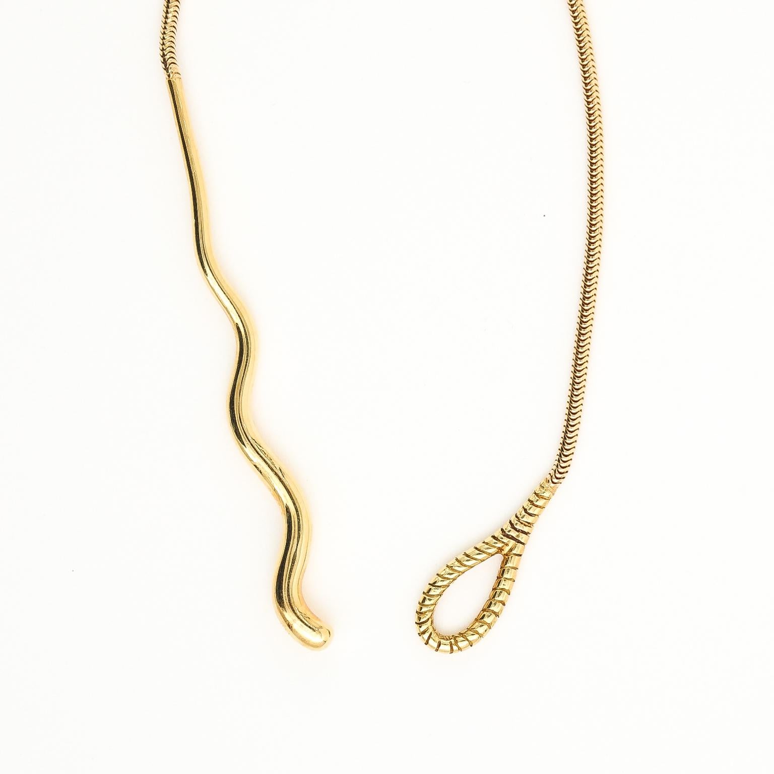 18k gold snake chain