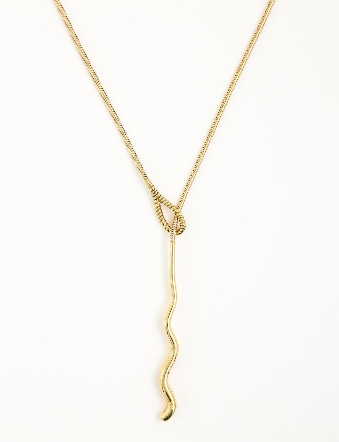 snake lariat necklace