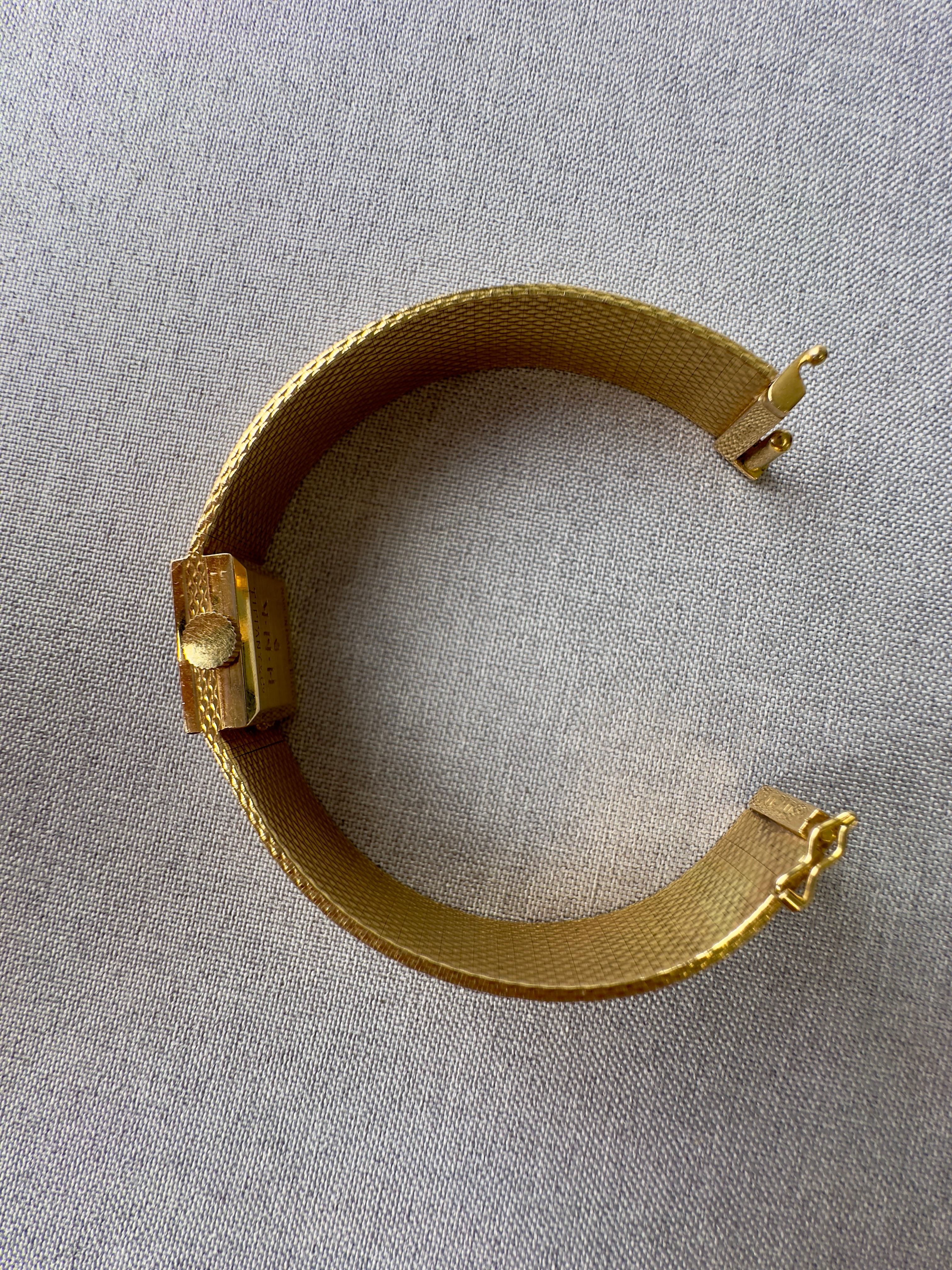 Vintage Tiffany & Co. 18k Yellow Gold Watch Movado Movement For Sale 12