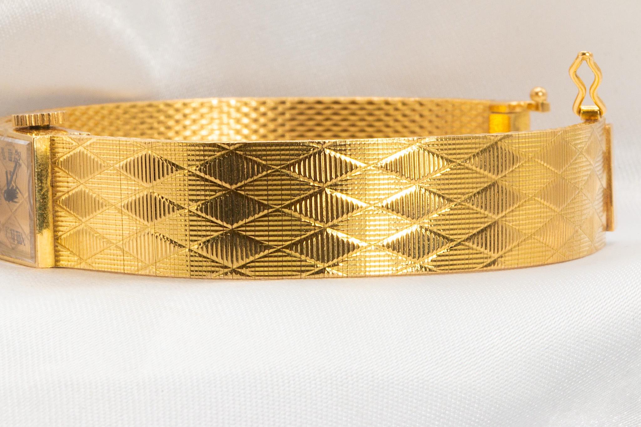 Vintage Tiffany & Co. 18k Yellow Gold Watch Movado Movement For Sale 1