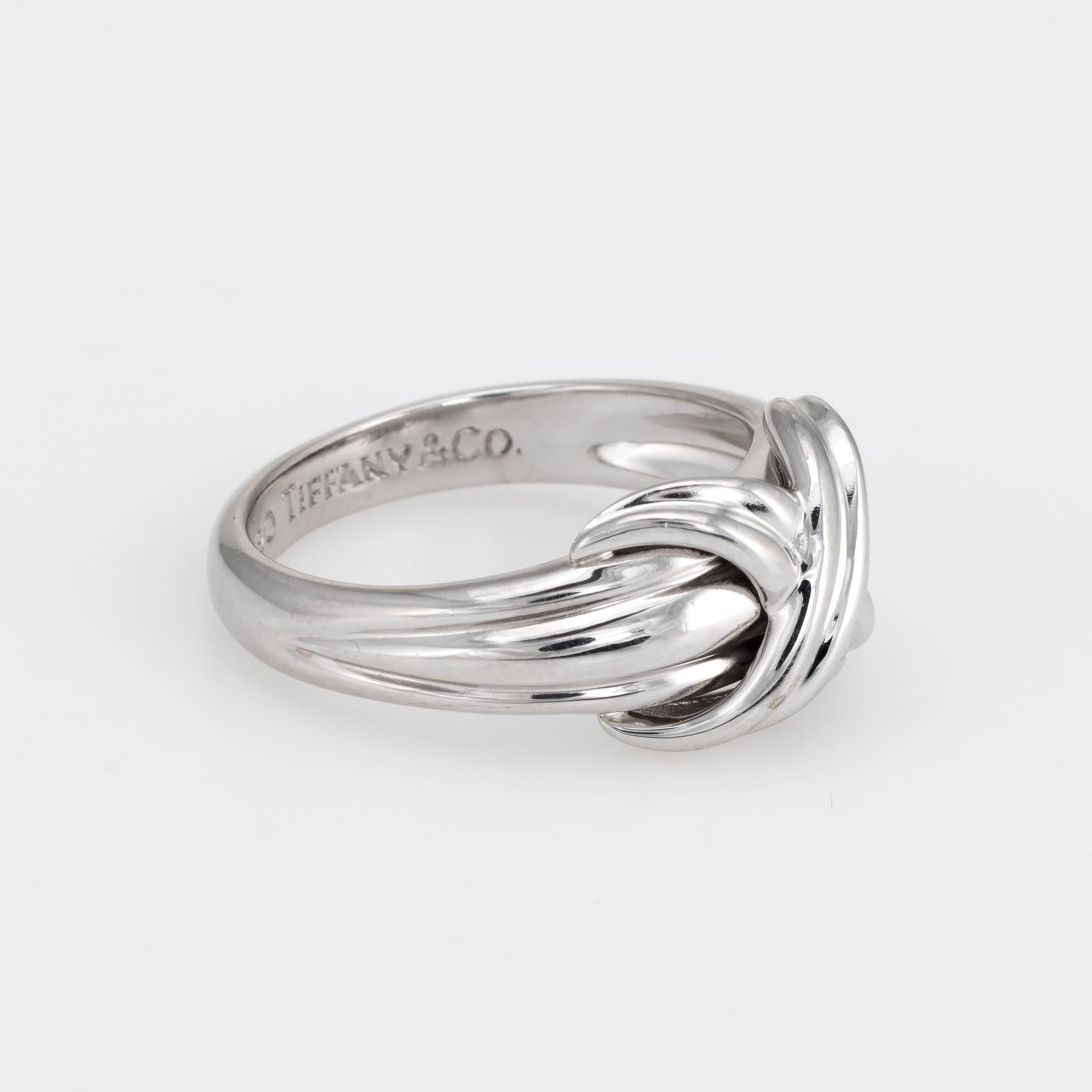 tiffany knot ring silver