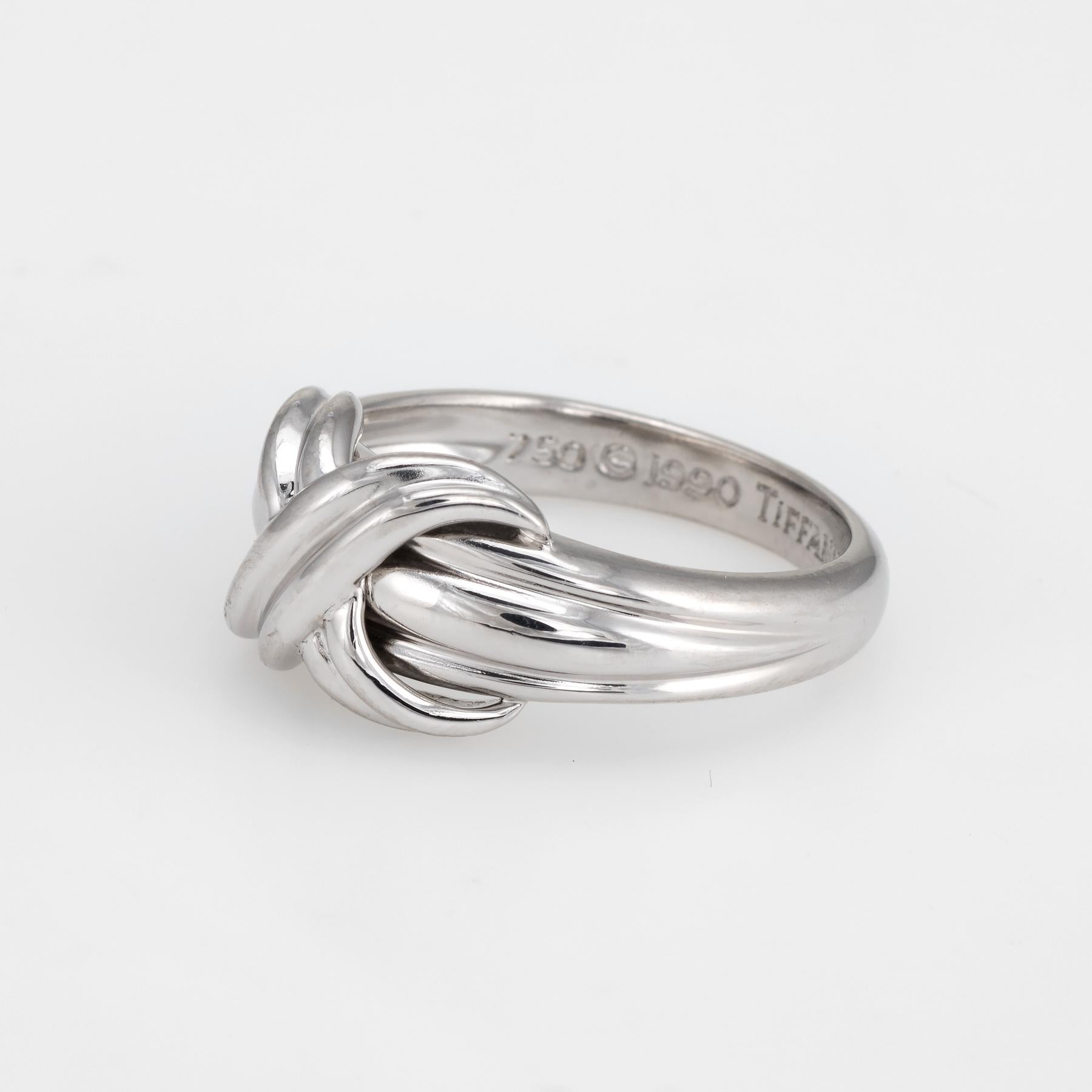 tiffany knot ring white gold