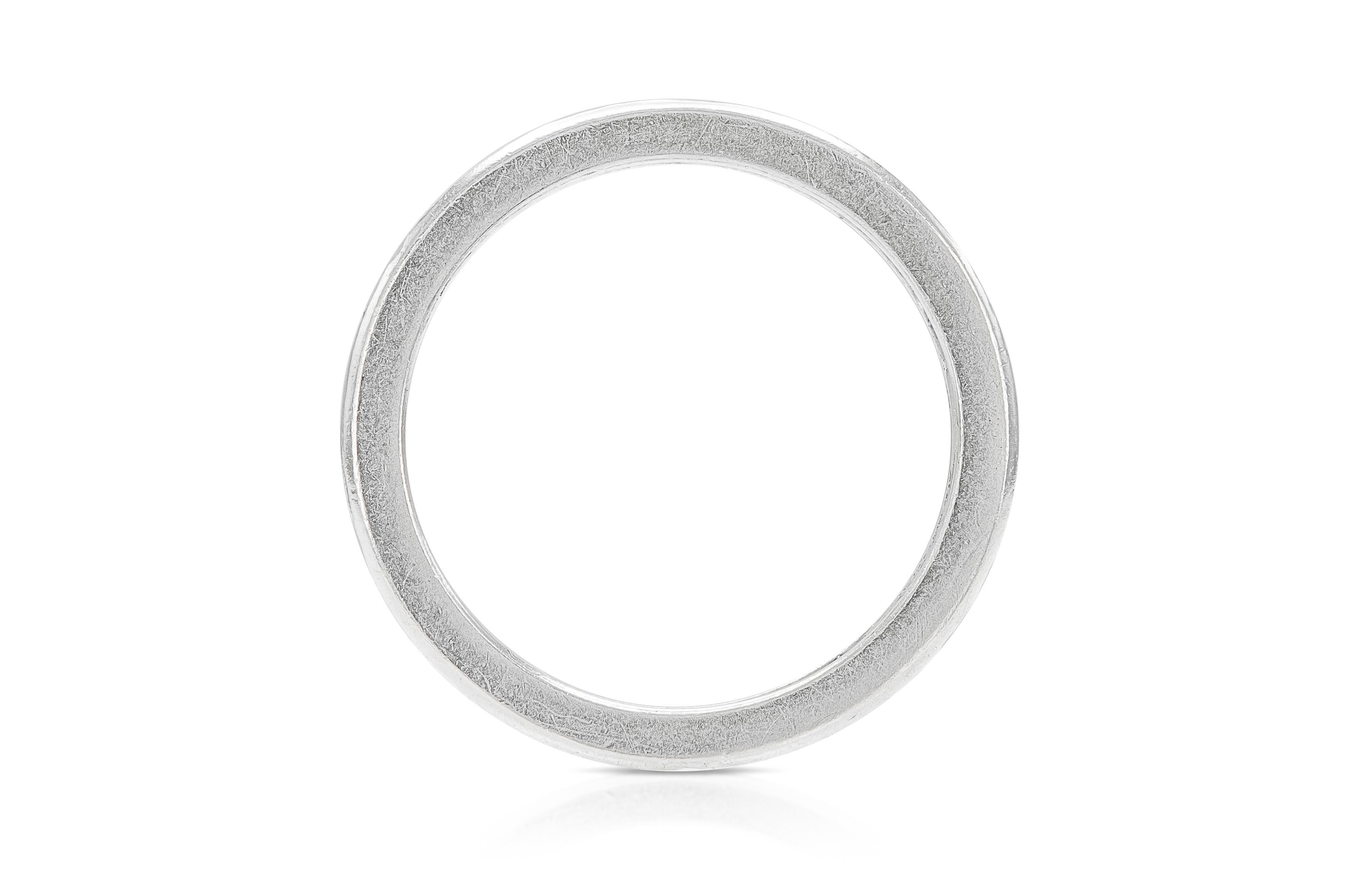 Vintage Tiffany & Co. 2,10 Quilates Diamante talla cuadrada Anillo de la Eternidad Corte cuadrado en venta