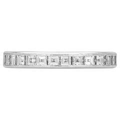 Vintage Tiffany & Co. 2.10 Carat Square Cut Diamond Eternity Band