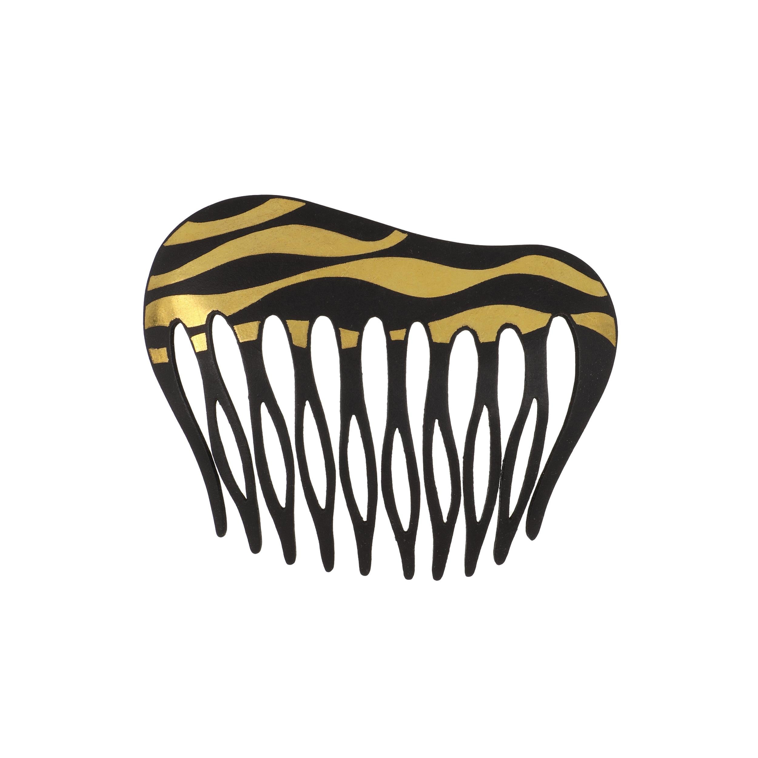 Vintage Tiffany & Co. 22K Gold Iron Hair Comb by Angela Cummings