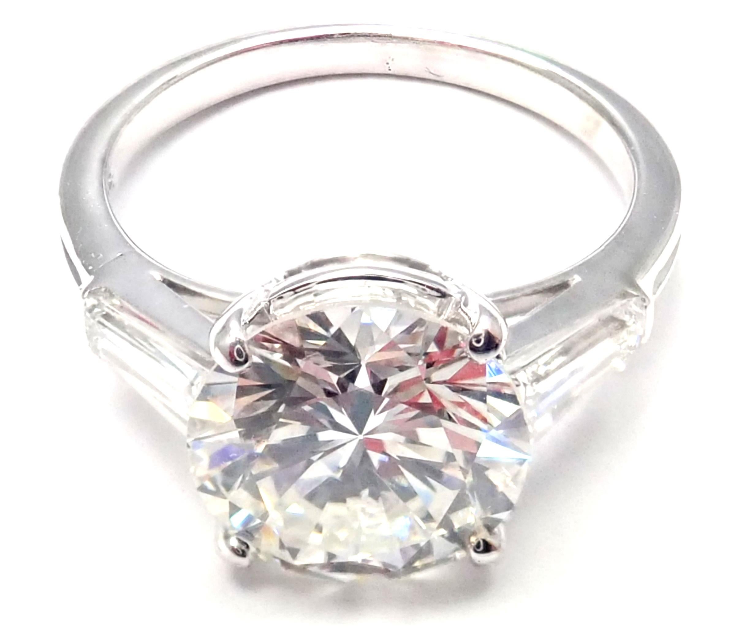 Vintage Tiffany & Co 2.48 Carat Diamond Clarity VS1 Color G Platinum Ring In Excellent Condition In Holland, PA