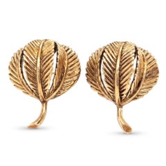 Vintage Tiffany & Co. 3-Leaf Ear Clips