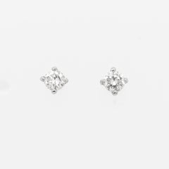 Vintage Tiffany & Co. 950 Platinum & Diamond Screwback Stud Earrings
