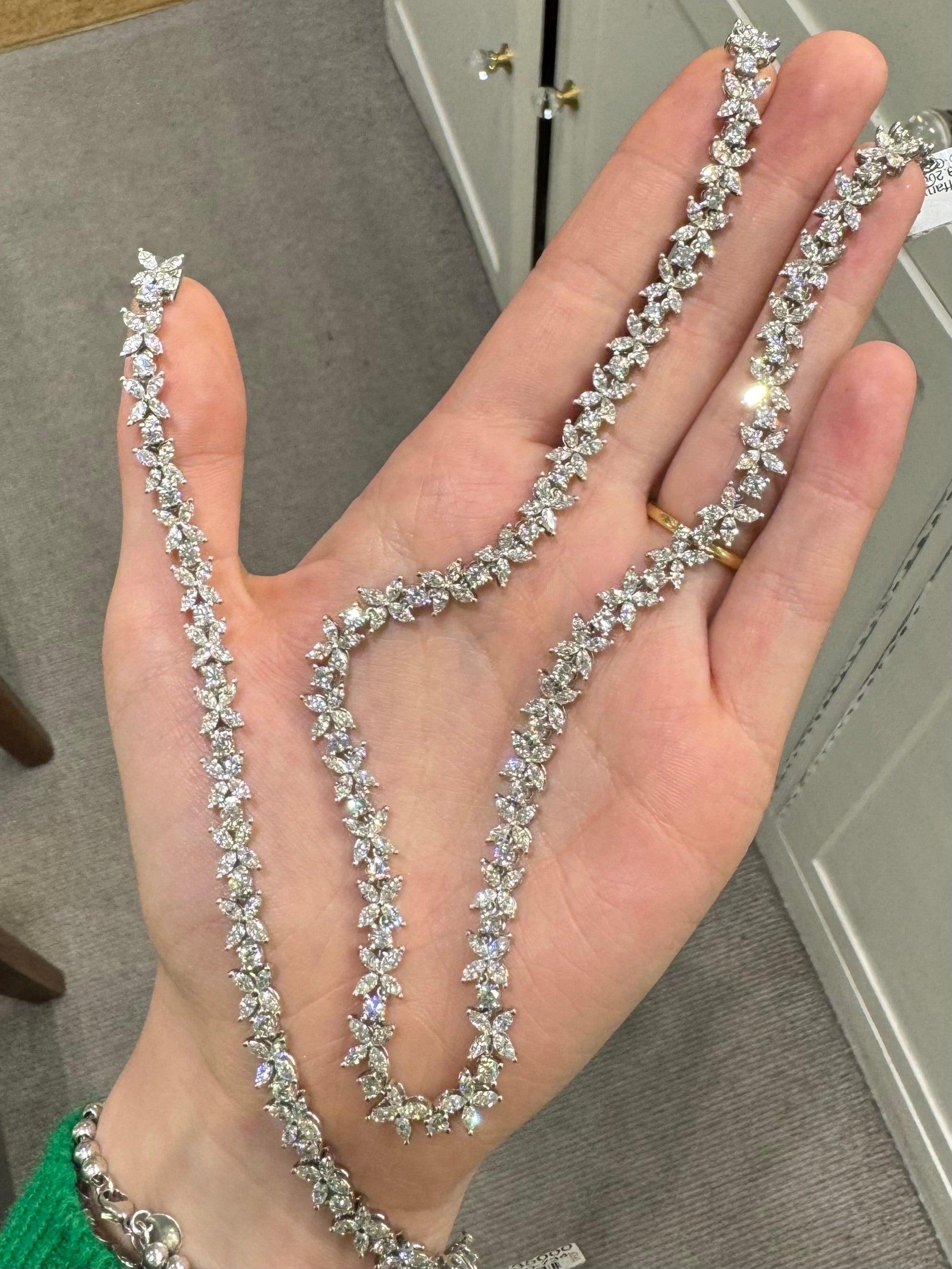 Vintage Tiffany & Co. Alternating Diamond Bracelet and Necklace Set 3