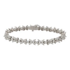 Weinlese Tiffany & Co. Abwechselnd Diamant-Armband und Halskette