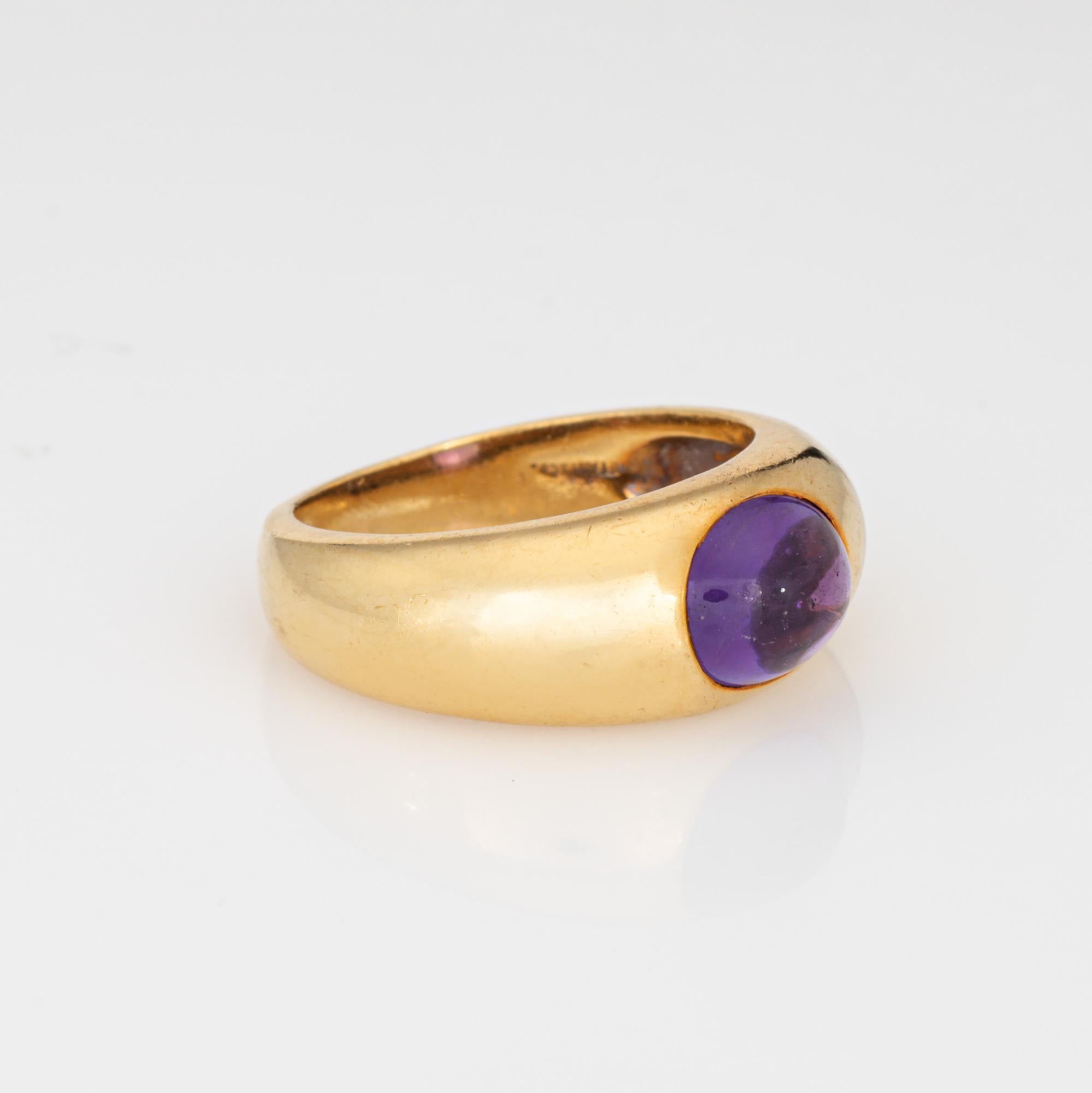 Vintage Tiffany & Co Amethyst-Ring 18k Gelbgold Gr. 6,5 Band Signierter Schmuck, Vintage (Moderne)