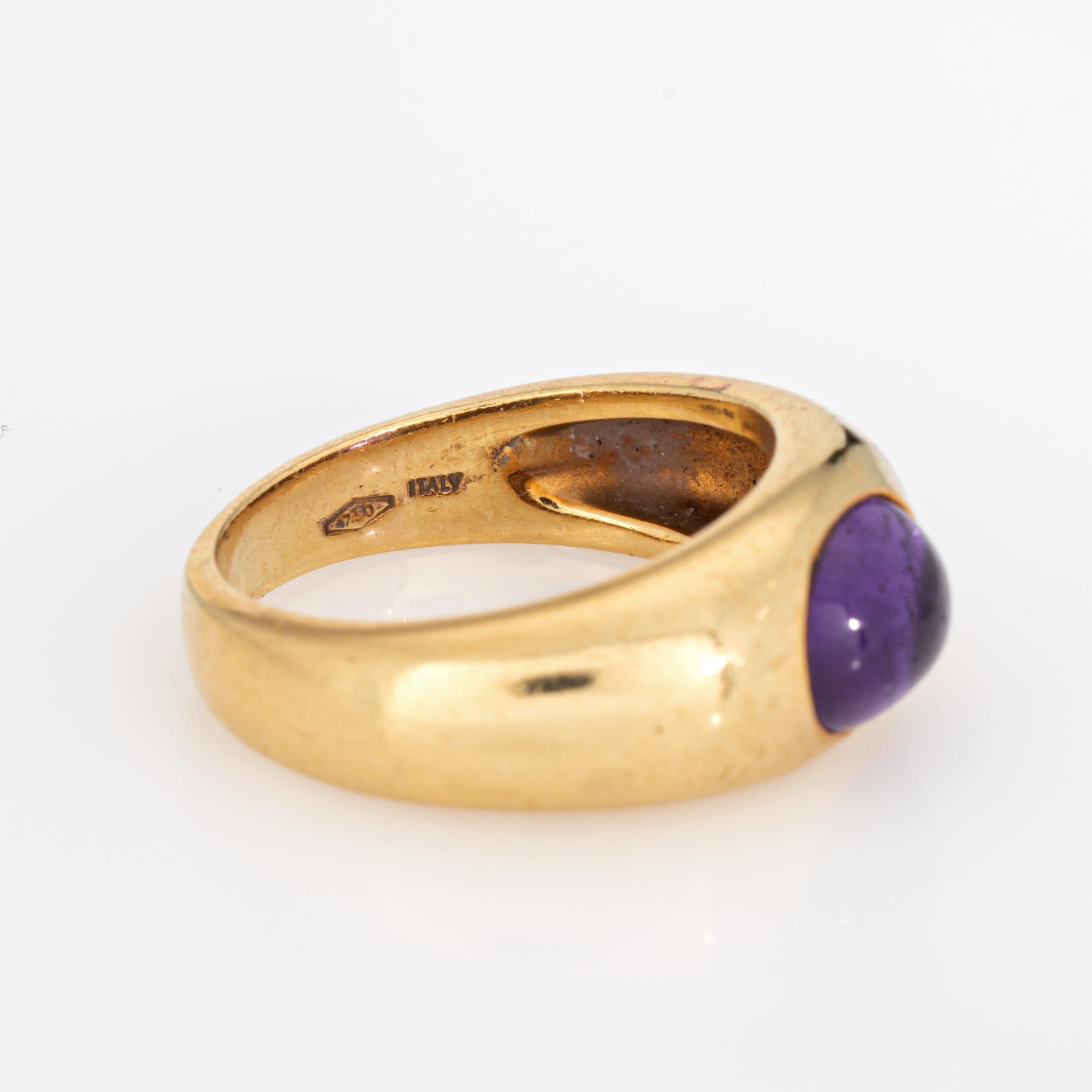 Vintage Tiffany & Co Amethyst-Ring 18k Gelbgold Gr. 6,5 Band Signierter Schmuck, Vintage 1