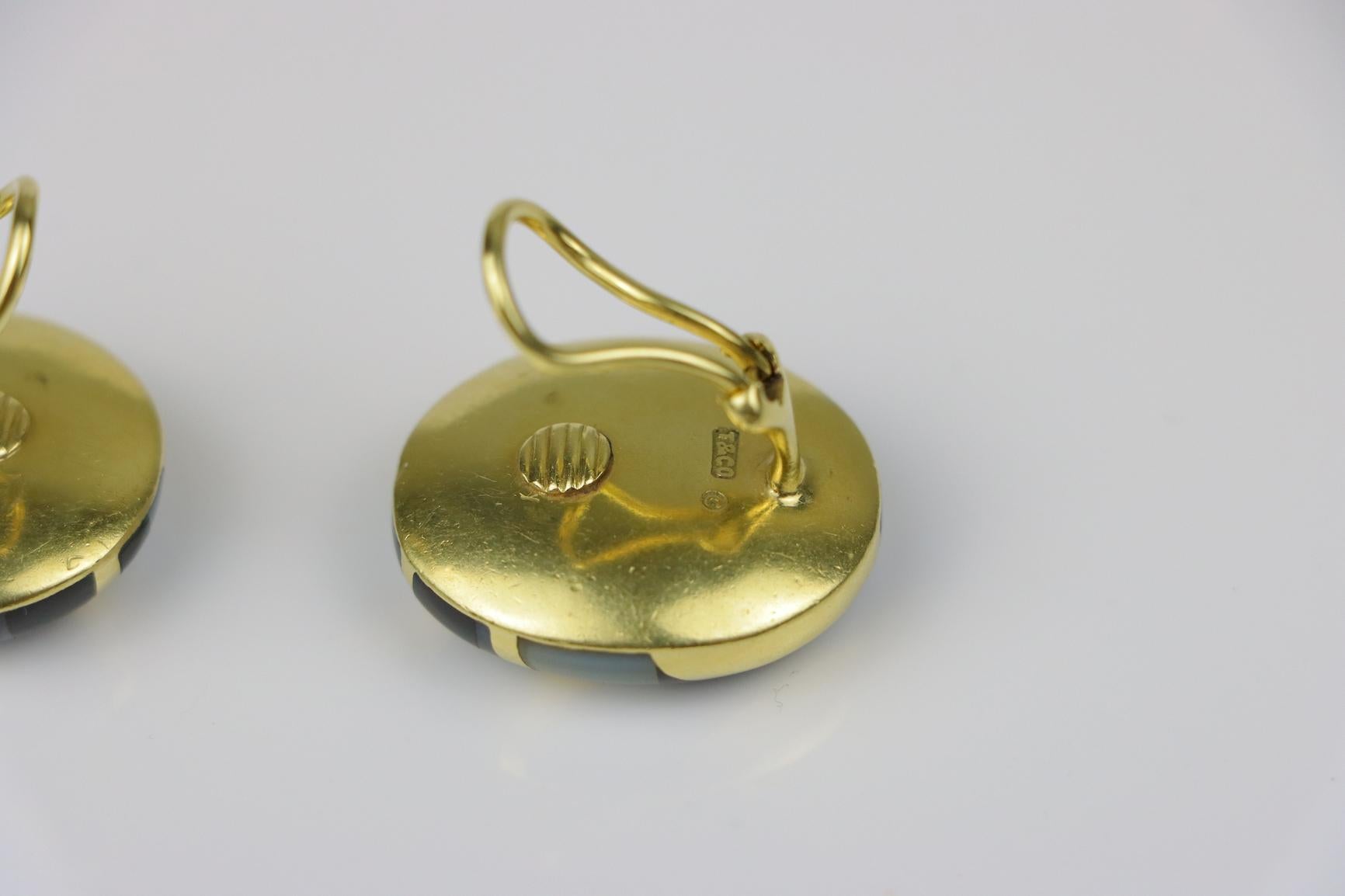 Tiffany & Co. d'epoca. Angela Cummings - Orecchini in oro 18 carati - Modello grande in vendita 8