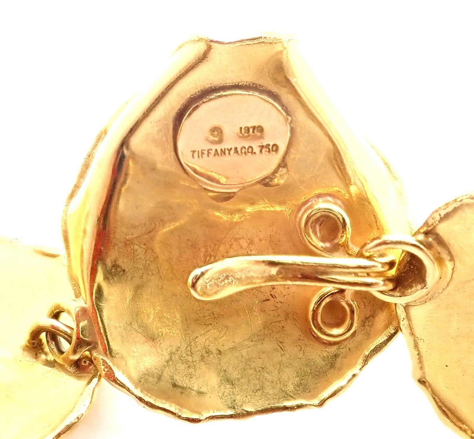 Vintage Tiffany & Co Angela Cummings Rose Petal Yellow Gold Necklace In Excellent Condition In Holland, PA