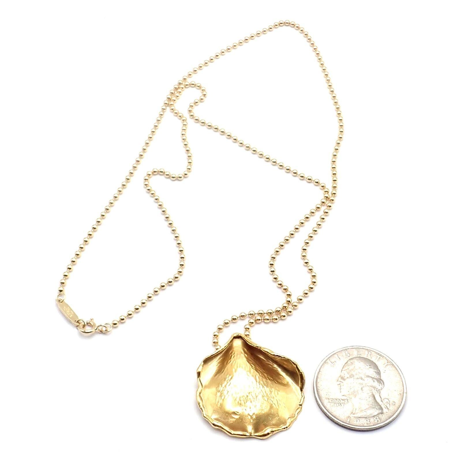 Tiffany & Co., collier pendentif vintage Angela Cummings en or jaune à pétales de roses en vente 6