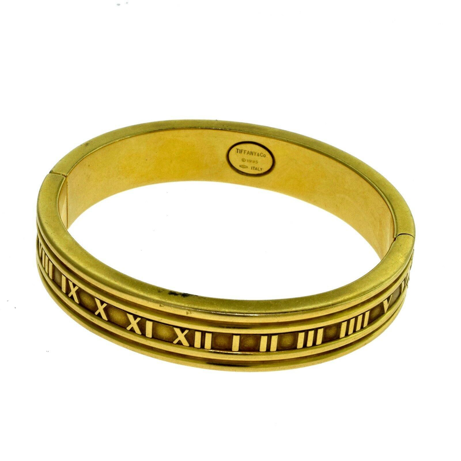 Brilliance Jewels, Miami
Questions? Call Us Anytime!
786,482,8100

Type: Bangle

Designer: Tiffany & Co.

Collection: Atlas

Metal: Yellow Gold

Metal Purity: 18k

Total Item Weight : 45.3 grams

North-South Inner Dimensions: 2 inches

East-West