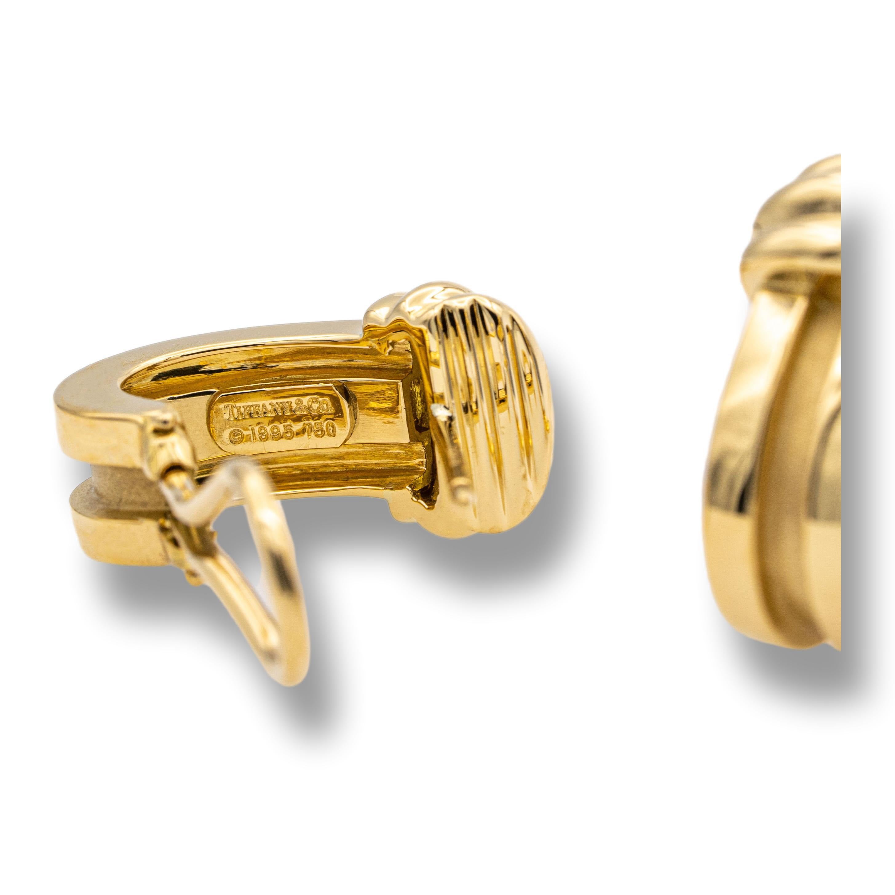 tiffany atlas earrings gold