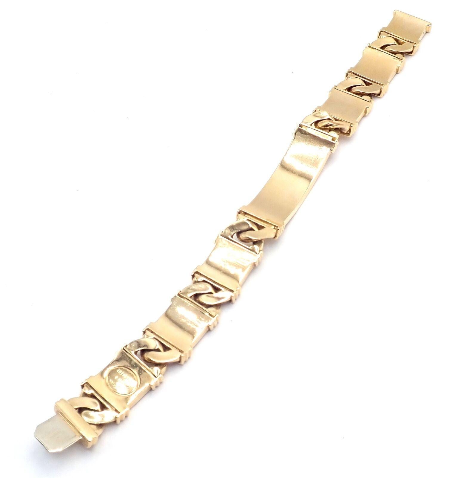 Vintage Tiffany & Co. Bracelet en or jaune A Link 1995 en vente 6