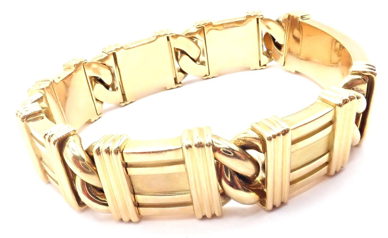 Vintage Tiffany & Co. Bracelet en or jaune A Link 1995 Excellent état - En vente à Holland, PA