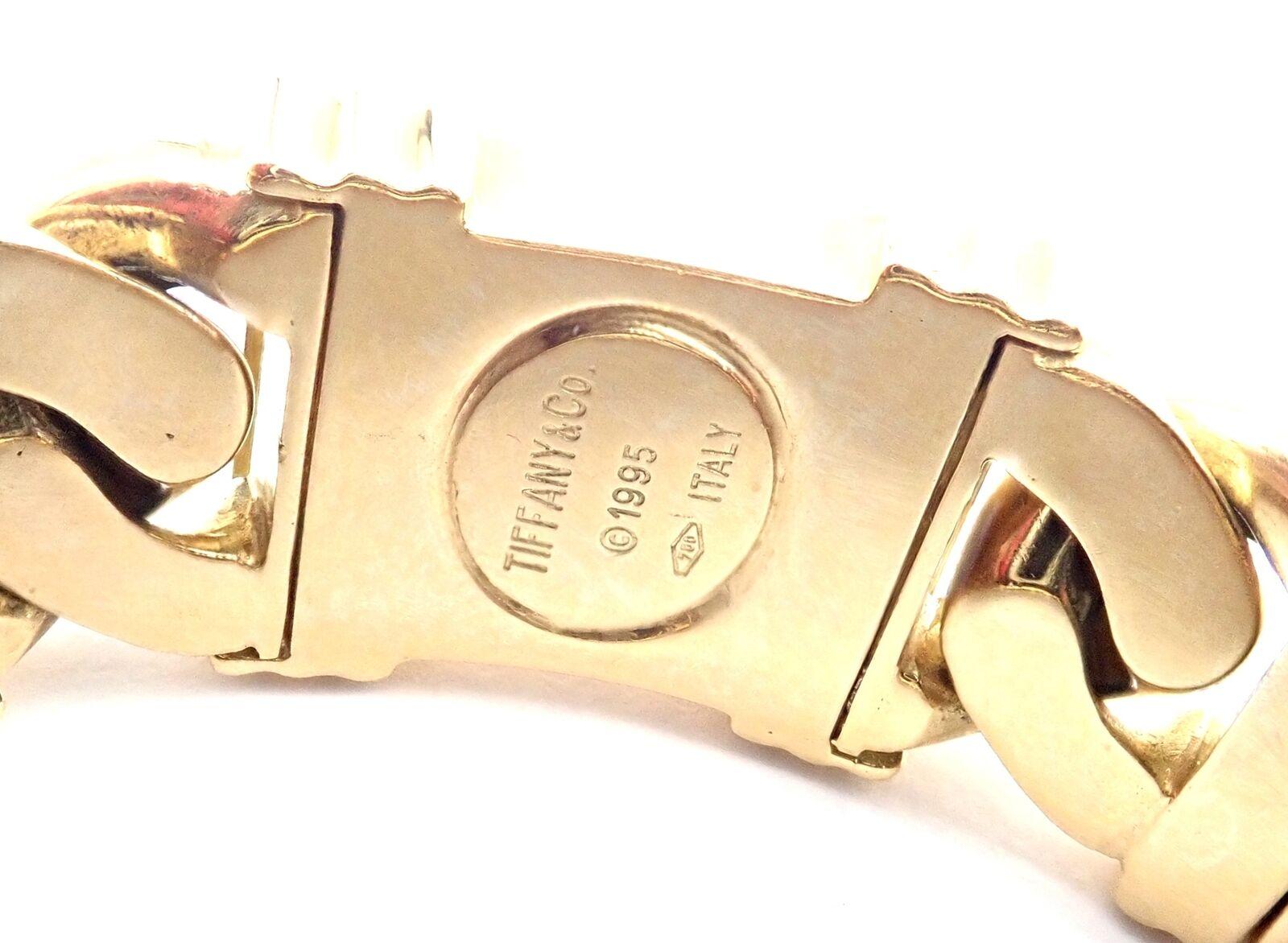 Vintage Tiffany & Co. Bracelet en or jaune A Link 1995 en vente 4