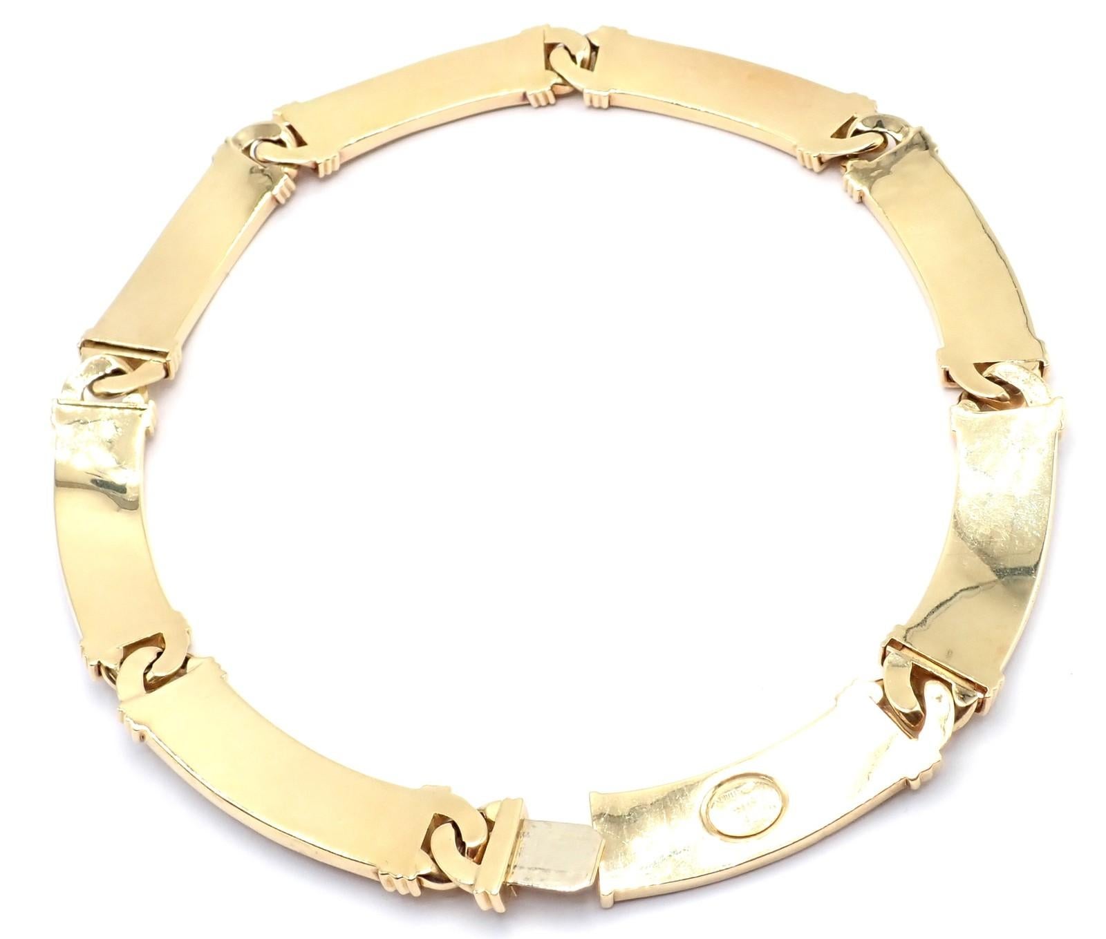 Tiffany & Co. d'epoca. Collana girocollo Atlas Link in oro giallo 1995 in vendita 3