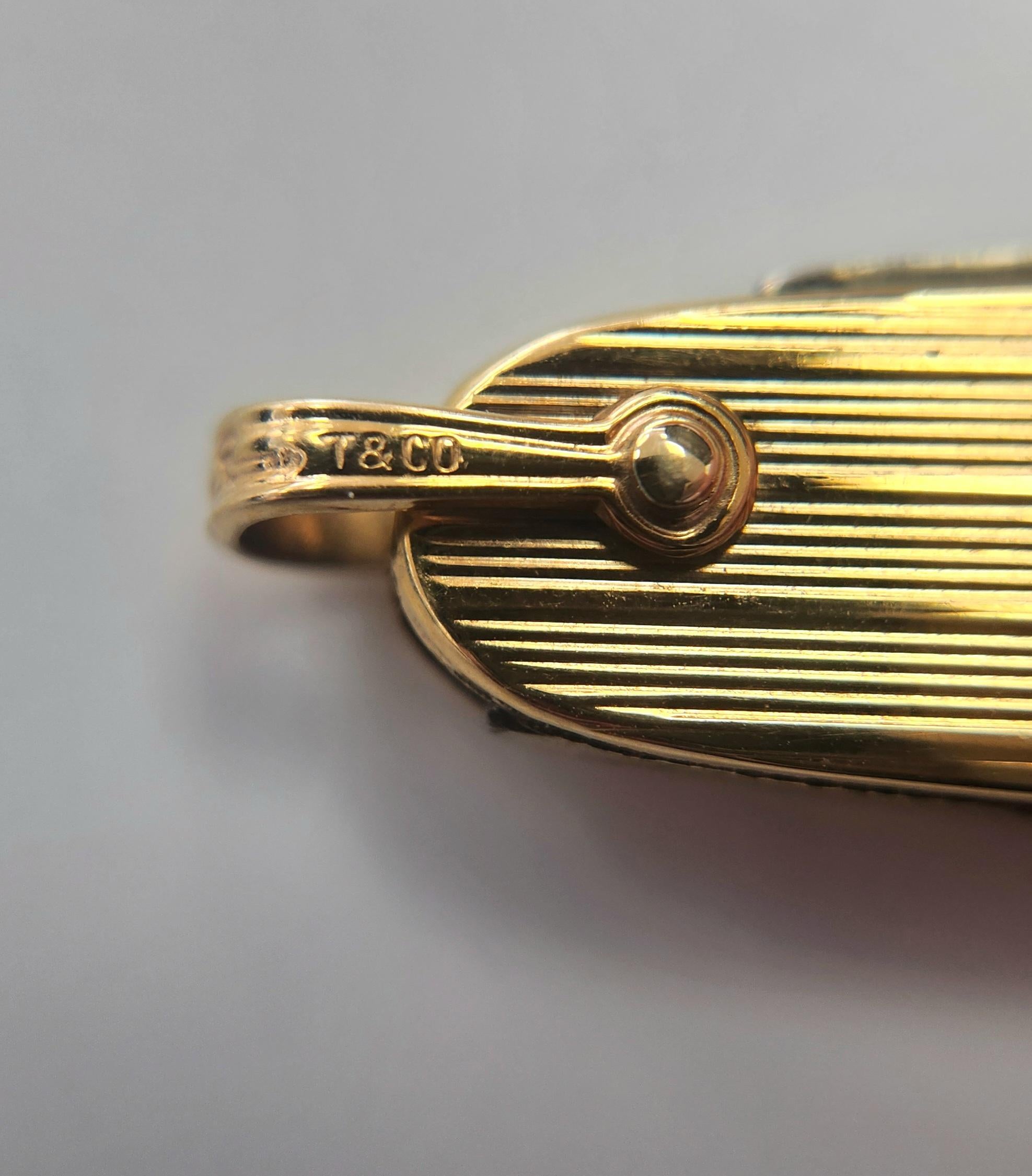Vintage Tiffany & Co. Blade Knife and File 14K Gold For Sale 1