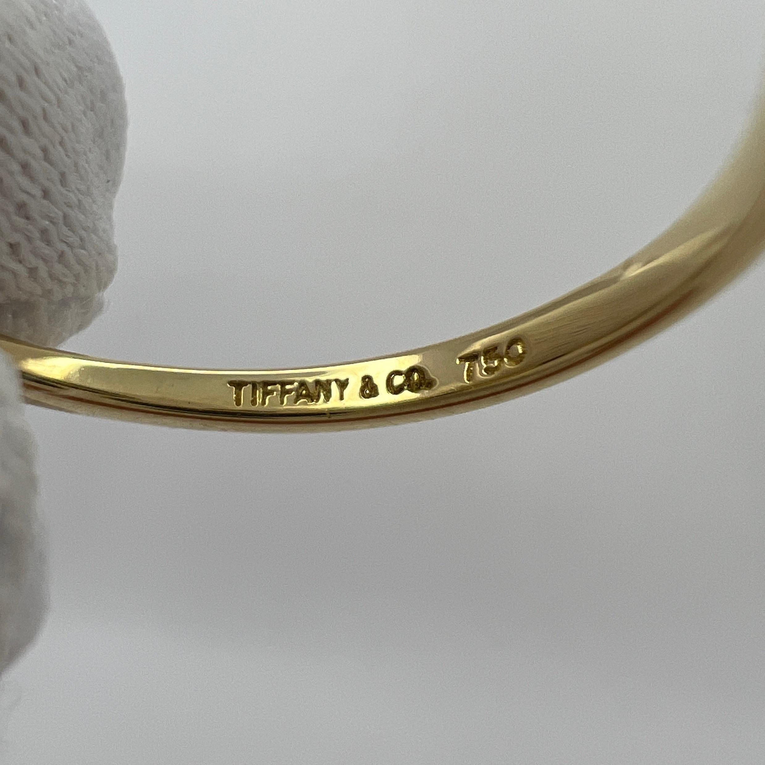 Vintage Tiffany & Co. Blue Round  & Pearl 18k Yellow Gold Eternity Band Ring 3