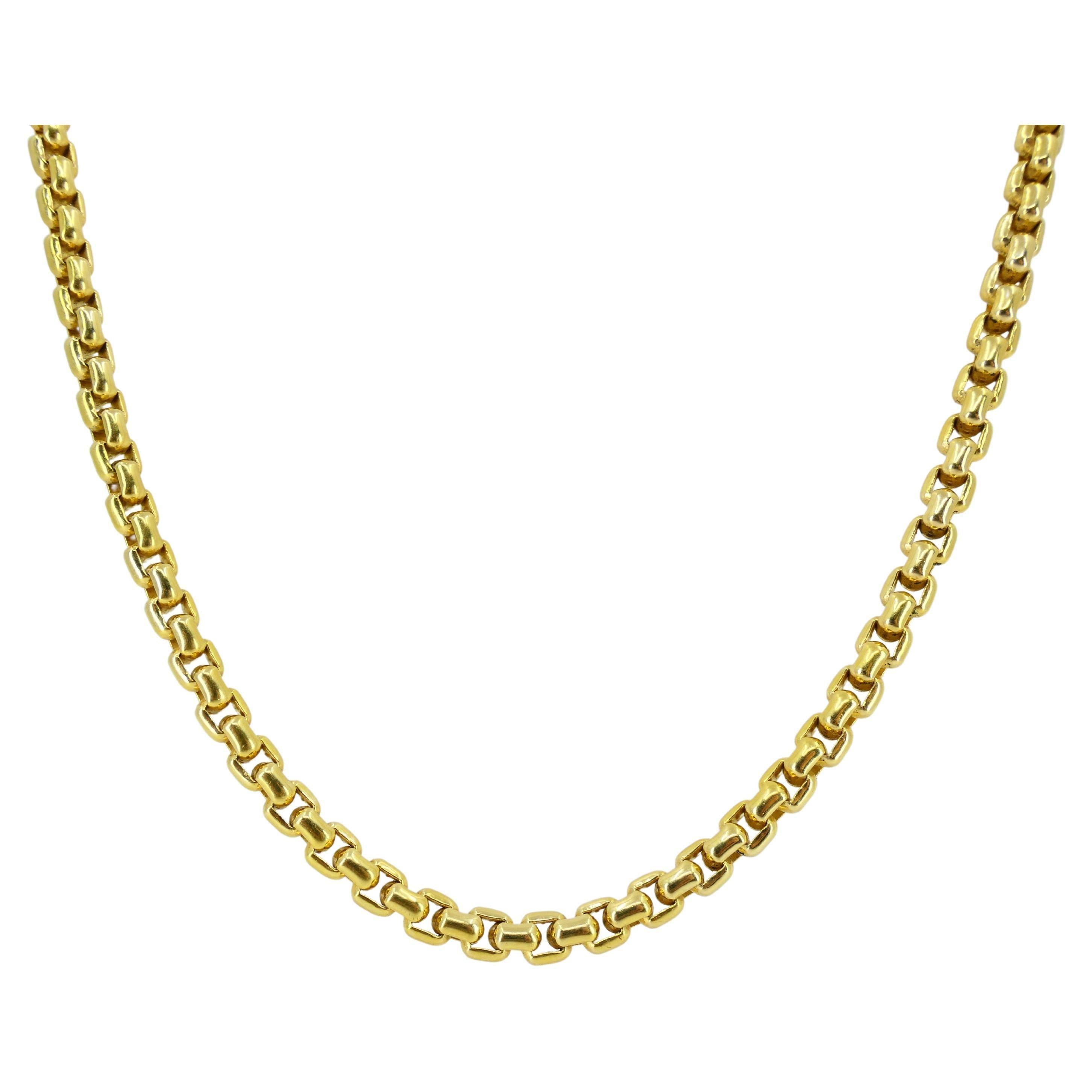 Vintage Tiffany & Co. Box Link Gold Chain Necklace 1