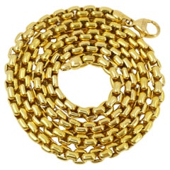 Vintage Tiffany & Co. Box Link Gold Chain Necklace