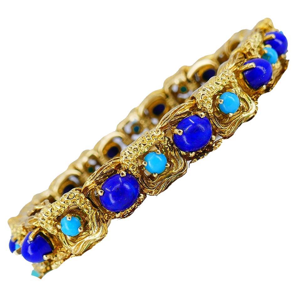 Vintage Tiffany 
Co. Bracelet  18k Gold Gems Estate Jewelry