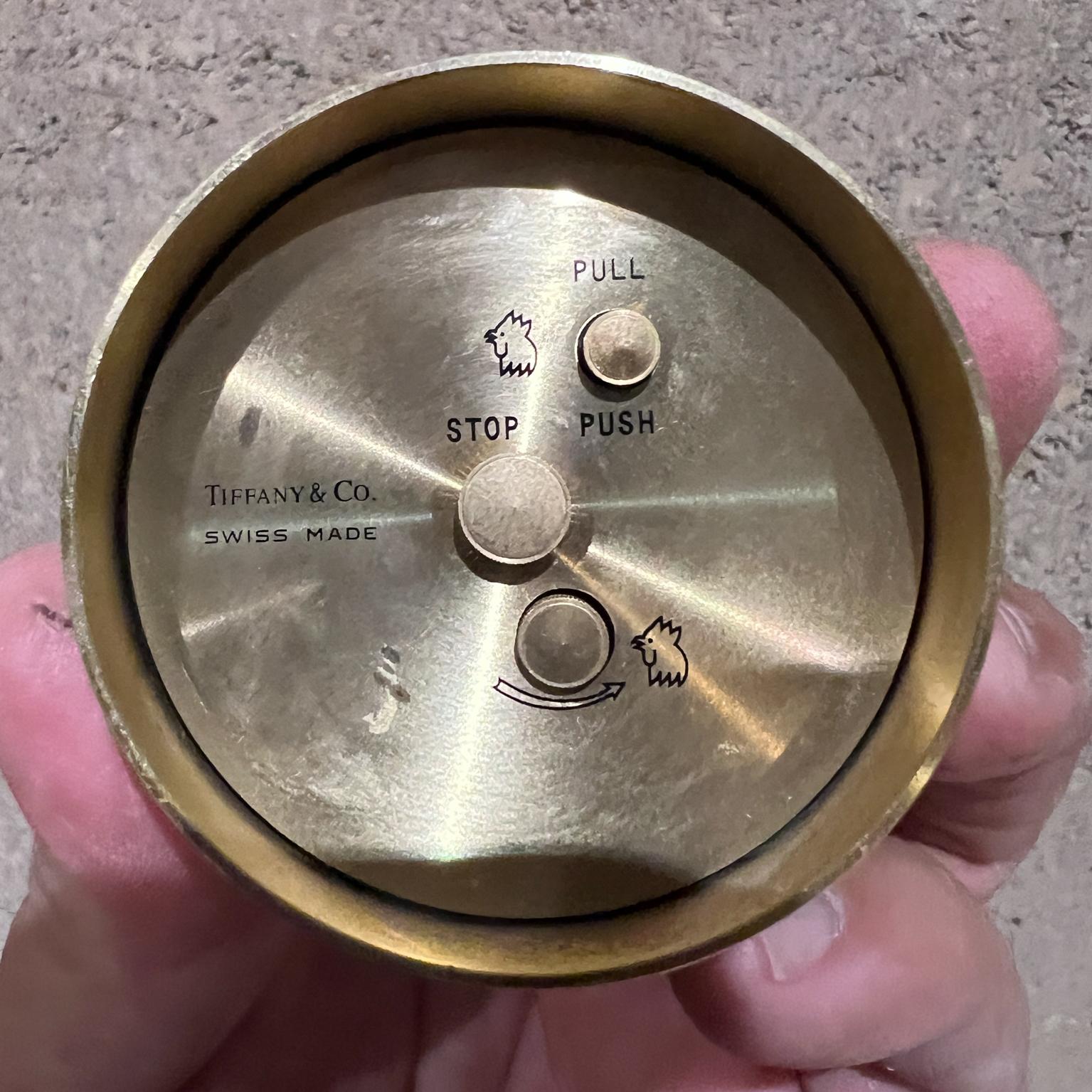 Vintage Tiffany & Co Brass Desk Clock 1