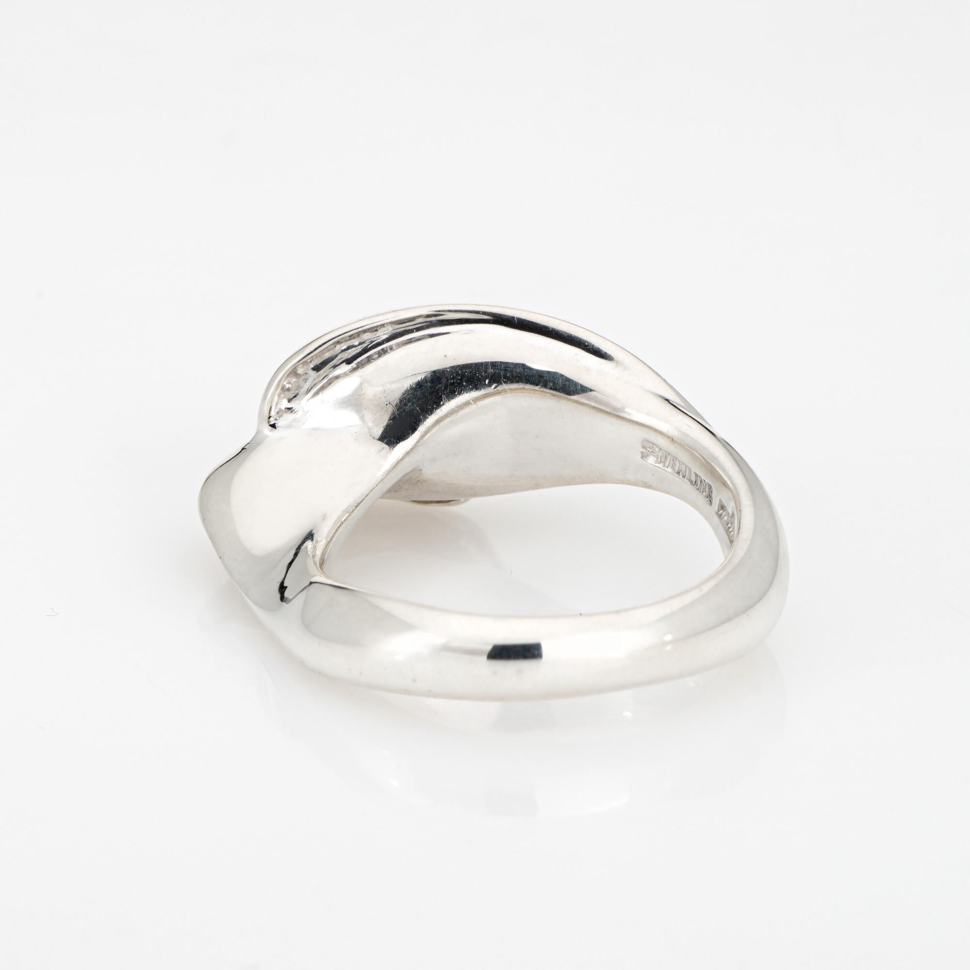 Women's Vintage Tiffany & Co Calla Lily Ring Sz 6 Band Elsa Peretti Sculpted Jewelry