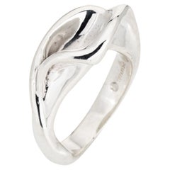 Vintage Tiffany & Co Calla Lily Ring Sz 6 Band Elsa Peretti Sculpted Jewelry