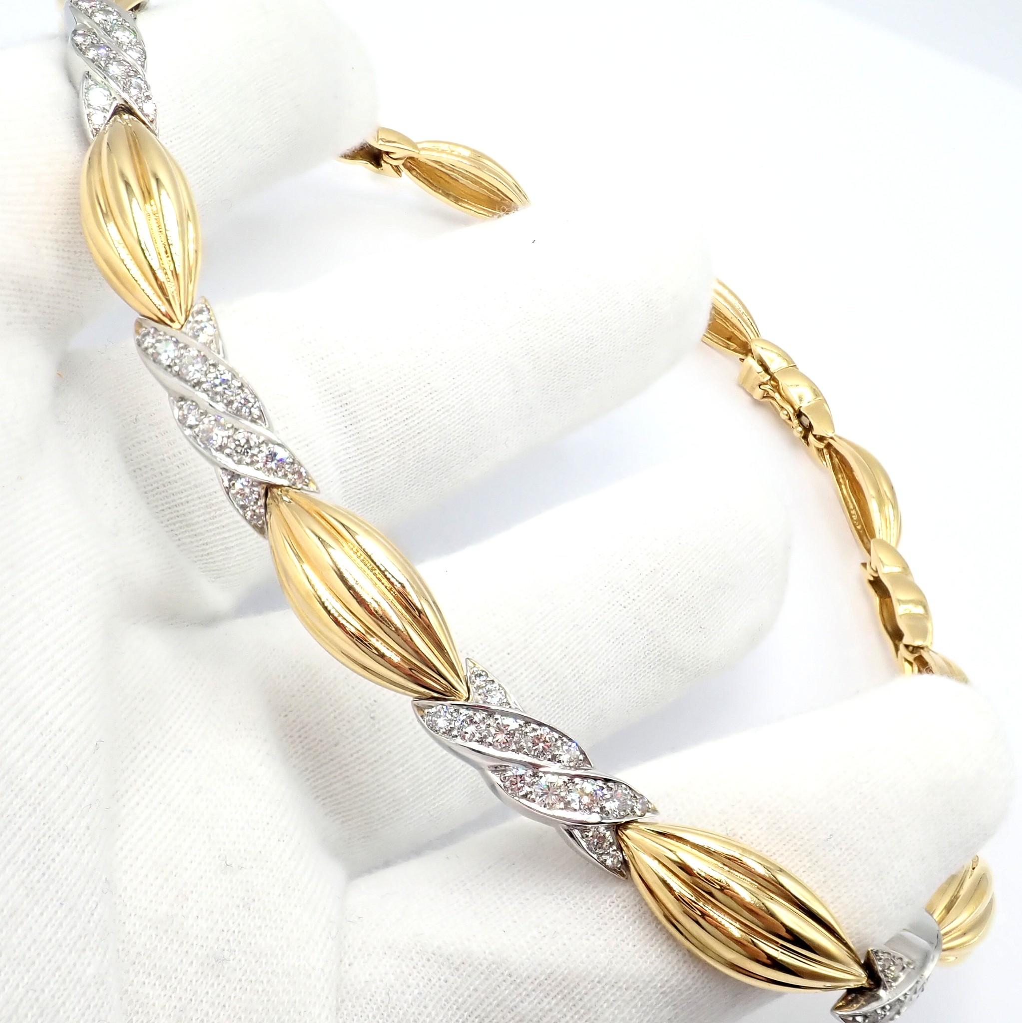 Vintage Tiffany & Co Candy Yellow White Gold Diamond Necklace For Sale 4
