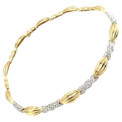 Vintage Tiffany & Co Candy Yellow White Gold Diamond Necklace