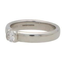 Vintage Tiffany & Co. Certified Diamond Solitaire Ring Set in Platinum