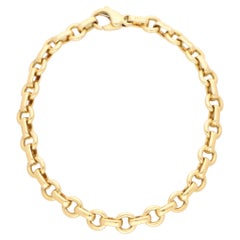 Vintage Tiffany & Co. Chain Link Bracelet Set in 18k Yellow Gold