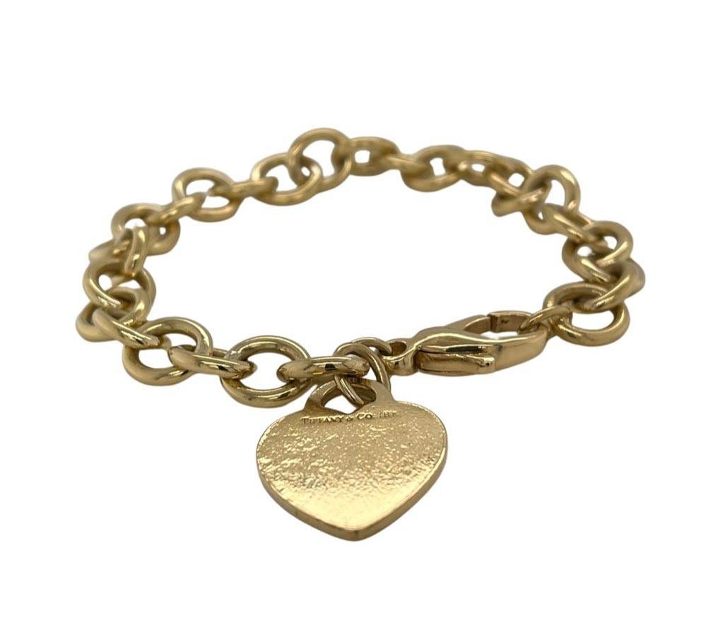 vintage gold heart bracelet