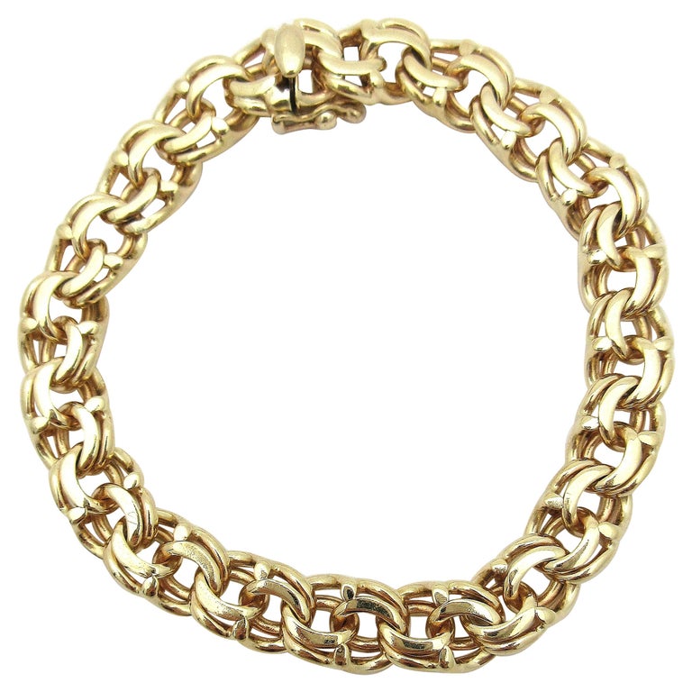 Vintage Tiffany and Co. Charm Bracelet 14 Karat Yellow Gold at 1stDibs